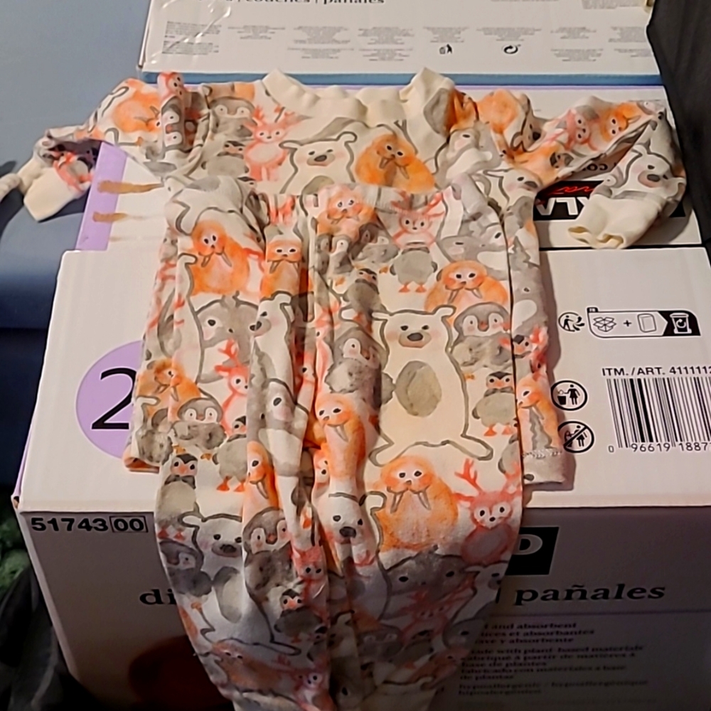 Burts Bees Cotton Pajamas 12M